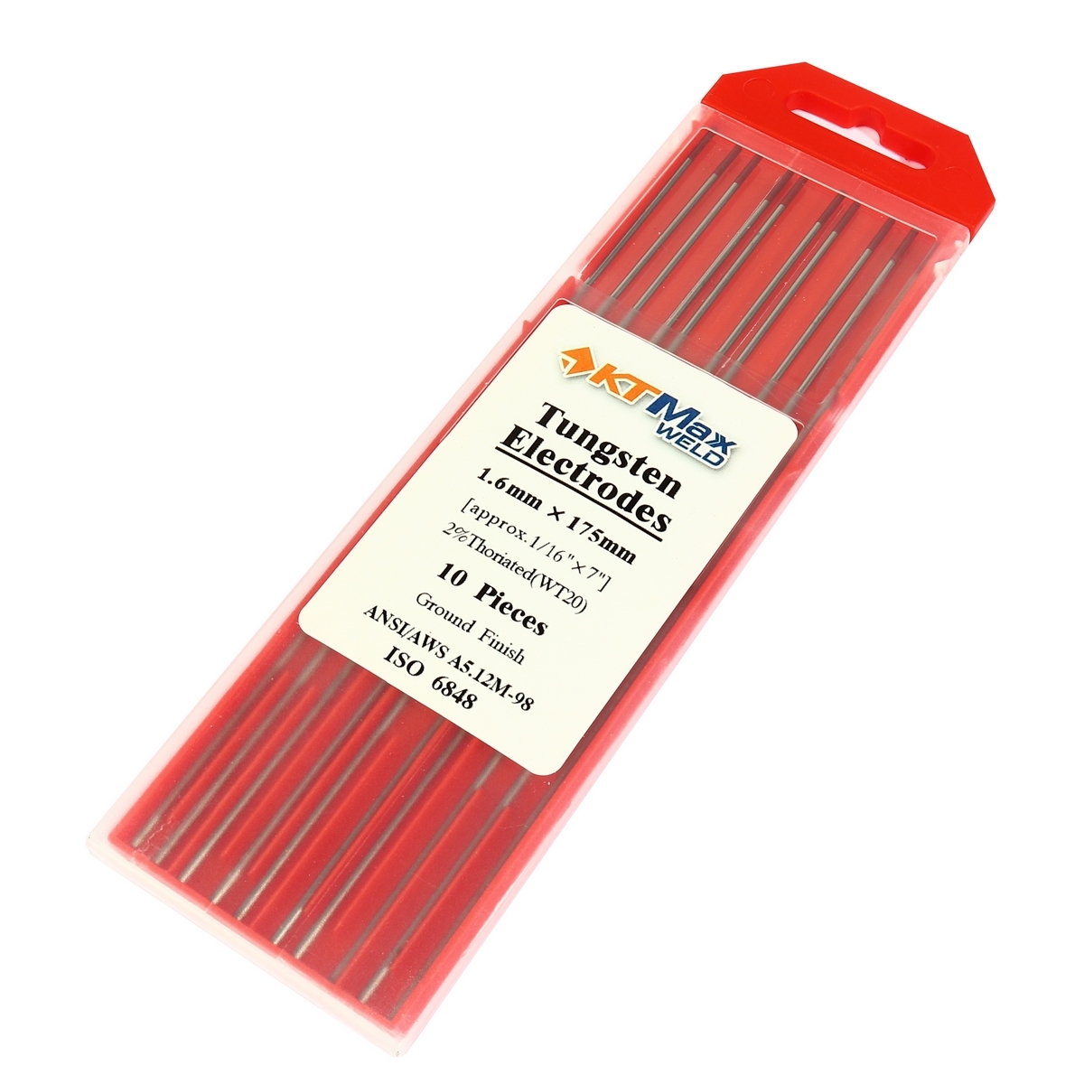 ลวดทังสเตนสีแดง (WT20) 1.6MM(10PCS/1PAC)