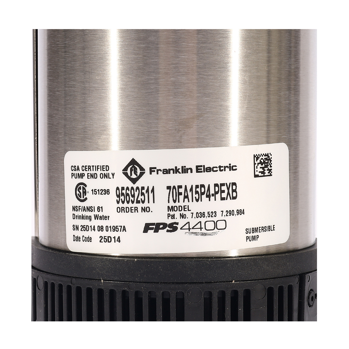 เฉพาะปั๊ม 1.5HP TRI25-10 (70FA15P4-PEXB)