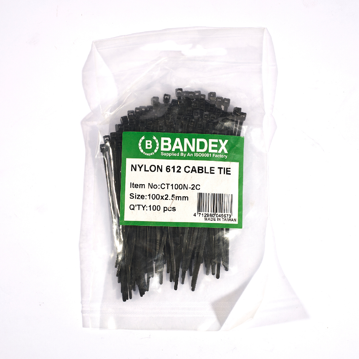 CT100N-2C เคเบิ้ลไทร์งานโซลาร์ 4” 100PCS