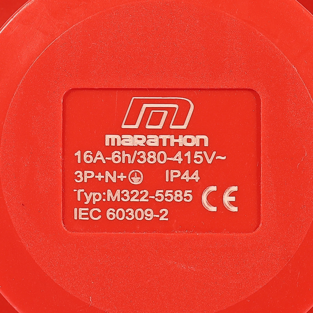 IP44 ปลั๊กตัวเมียฝังเฉียง16A 3P+N+E 380V