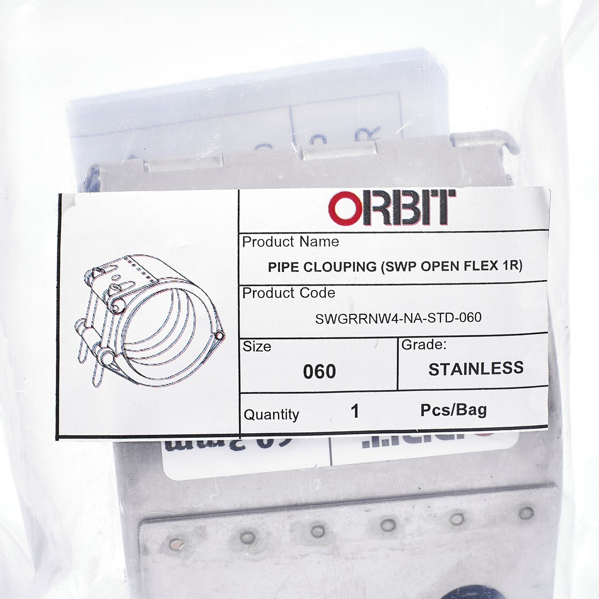 SWP-OPEN-FLEX-1R-060 แคลมป์ซ่อมท่อ60.3MM