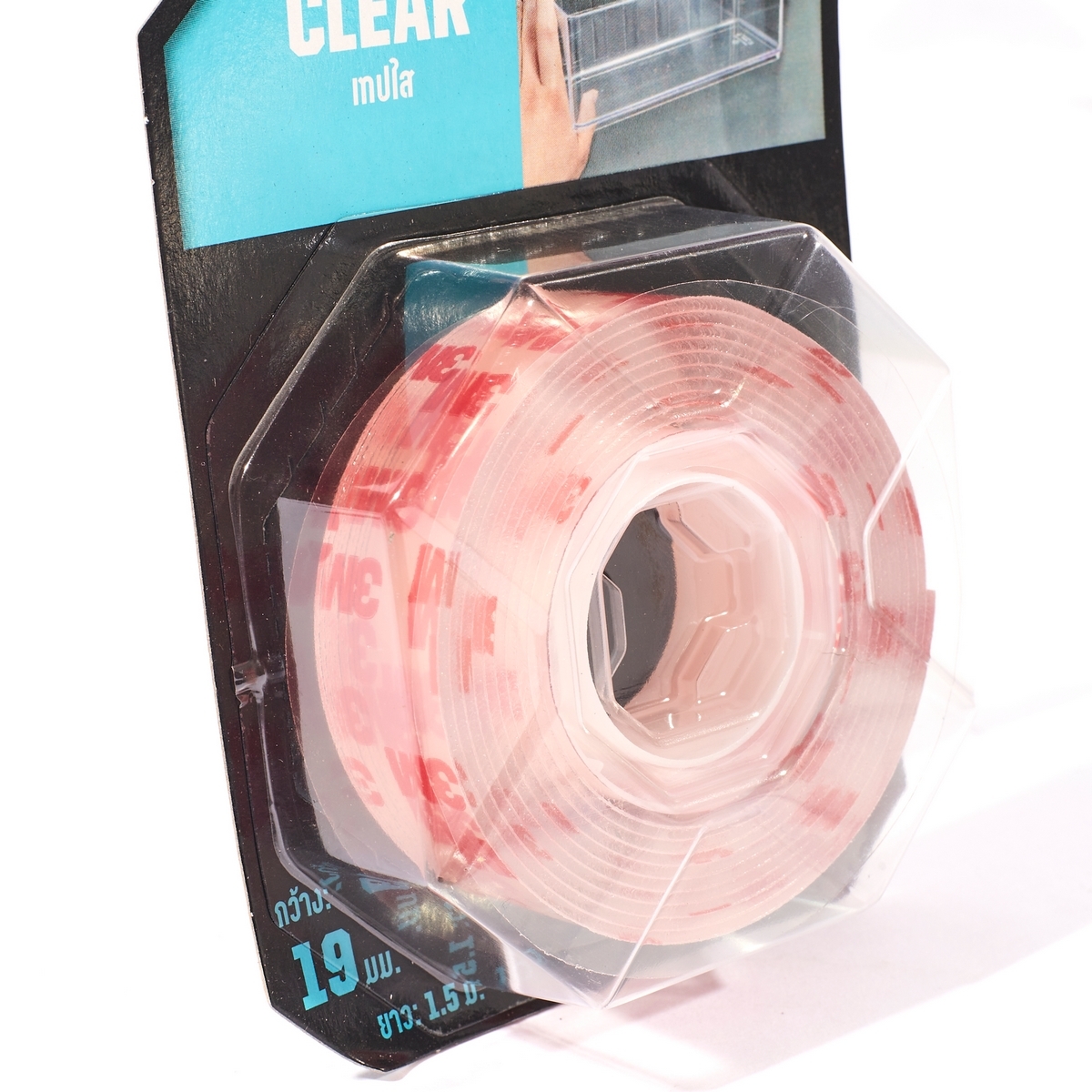 เทป 2 หน้า สีใส 4010 แรงยึดสูง 19MMX1.5M