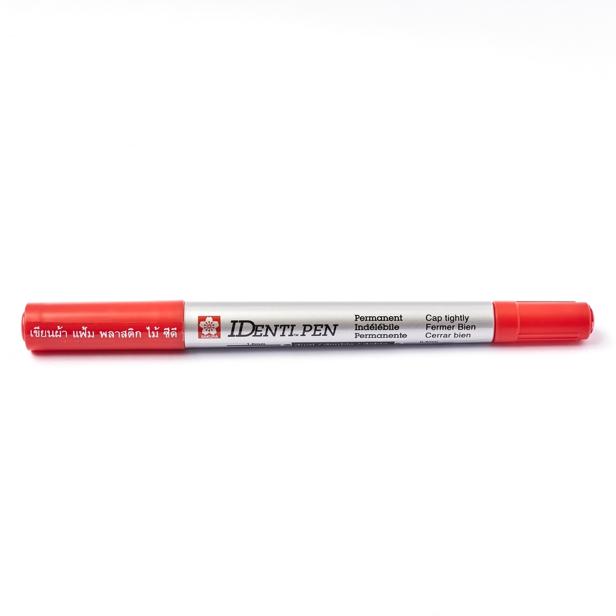 ปากกาไอเด็นติเพ็น 2 หัว XYKT-44103 (แดง)