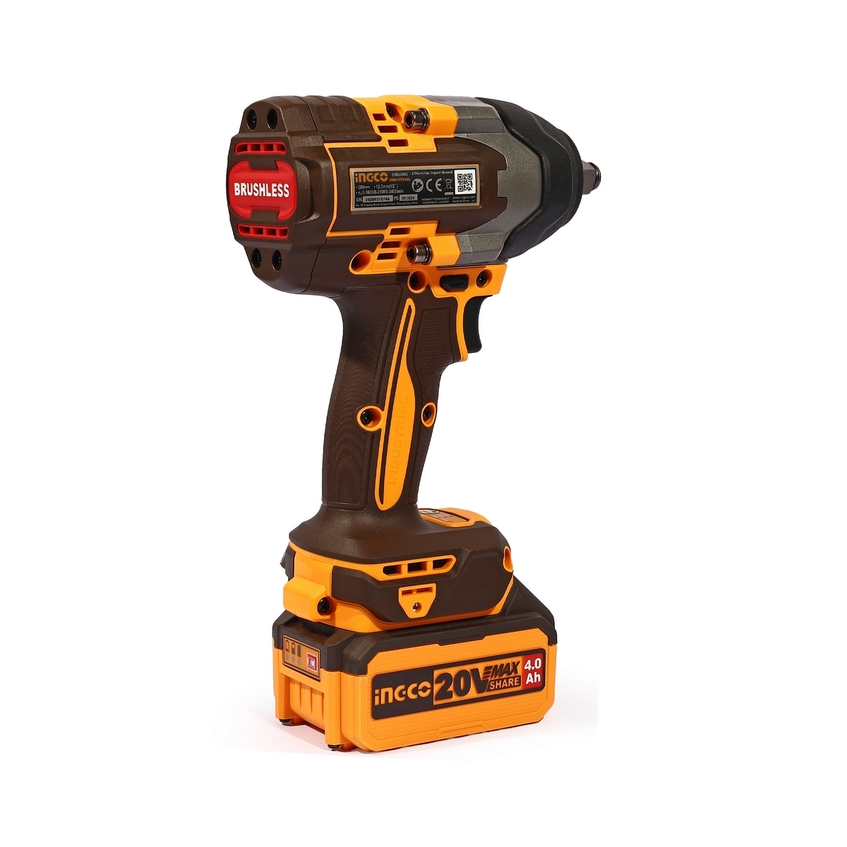 20V-BL บล็อกไร้สาย 850N.M-ชุดแบต 4.0AH*2