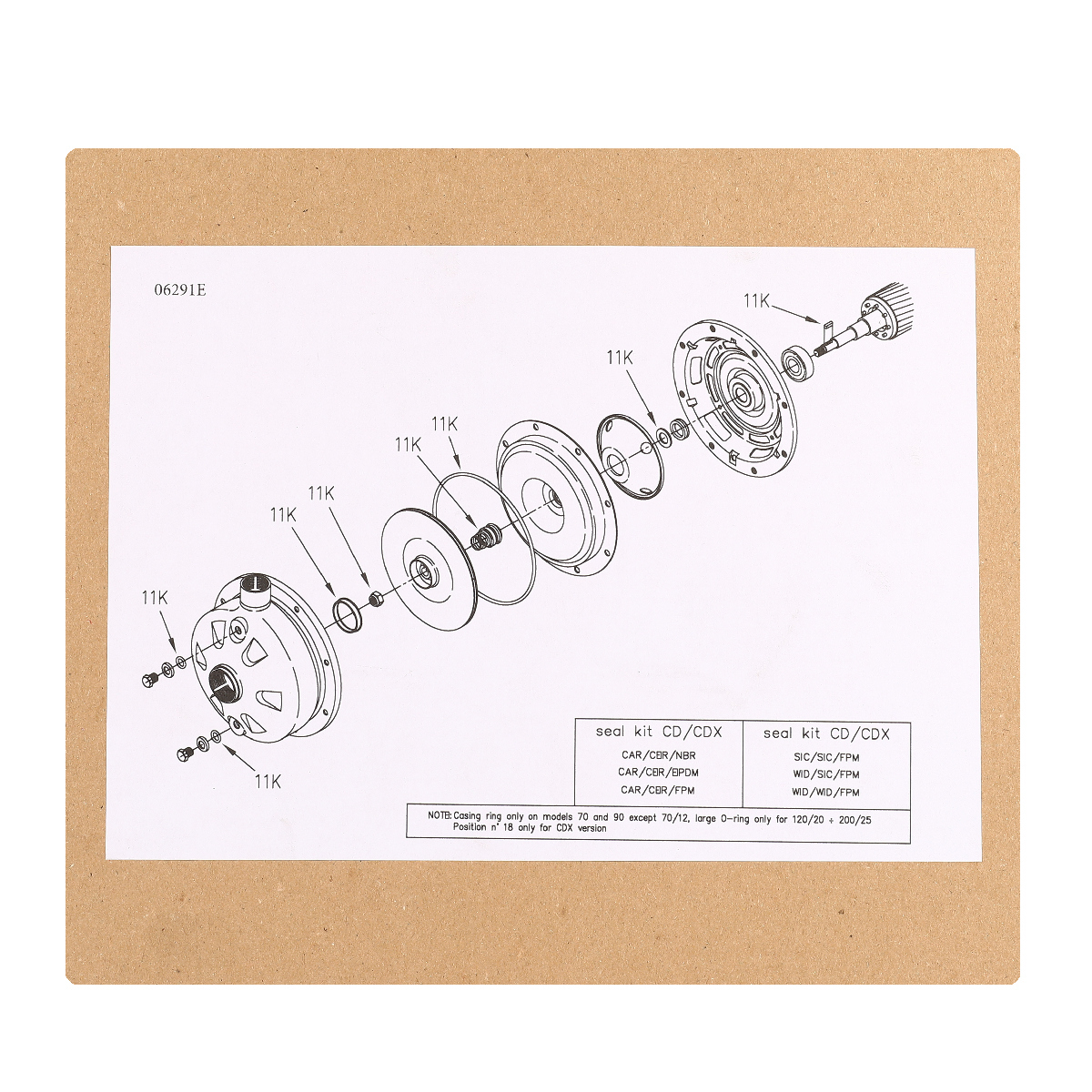 อะไหล่ SEAL KIT/CD-CDX