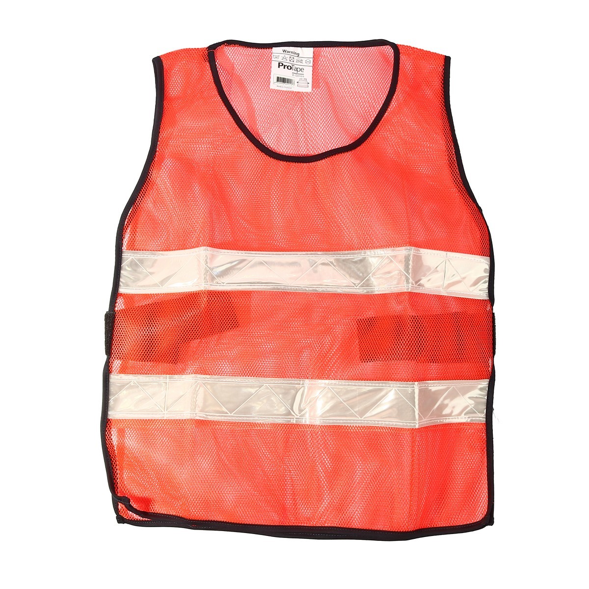 SM421 เสื้อสวมตาข่ายสีส้ม แสงขาว 2แถบ