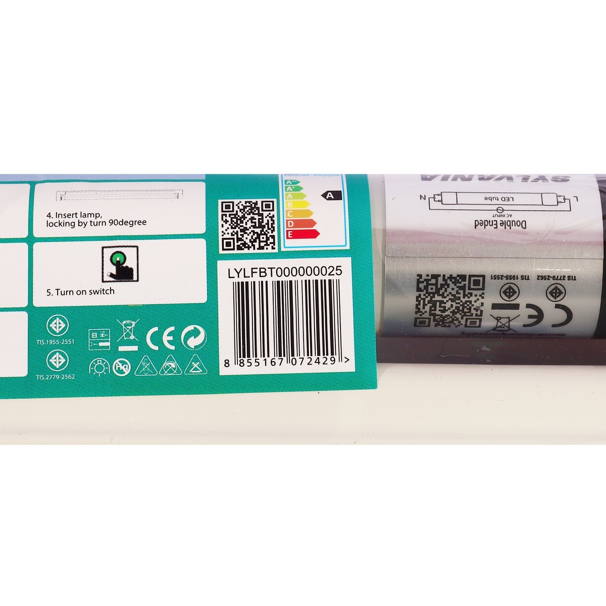 ชุดรางไฟพร้อมหลอด LED T8 9W DOUBLEEND HO