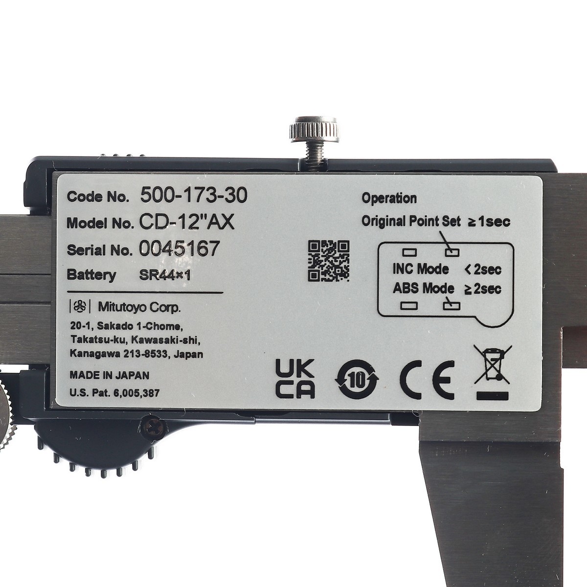 500-173-30 DIGIMATIC CALIPER