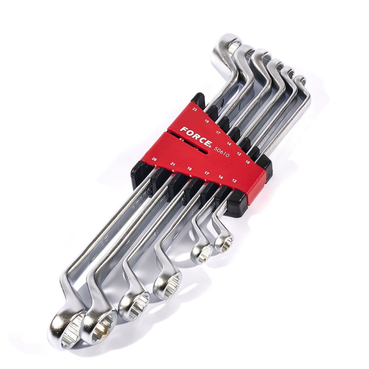 ชุดประแจแหวน 75องศา 6ชิ้น 10X12-23X26มม