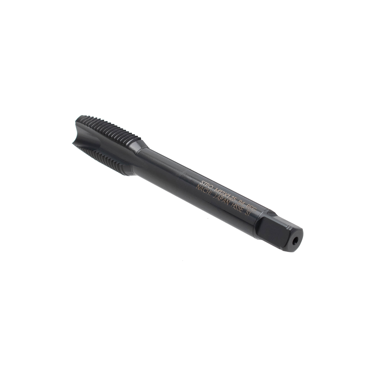 L6868_M14X2R+1 ดอกต๊าปร่องตรงสีดำ