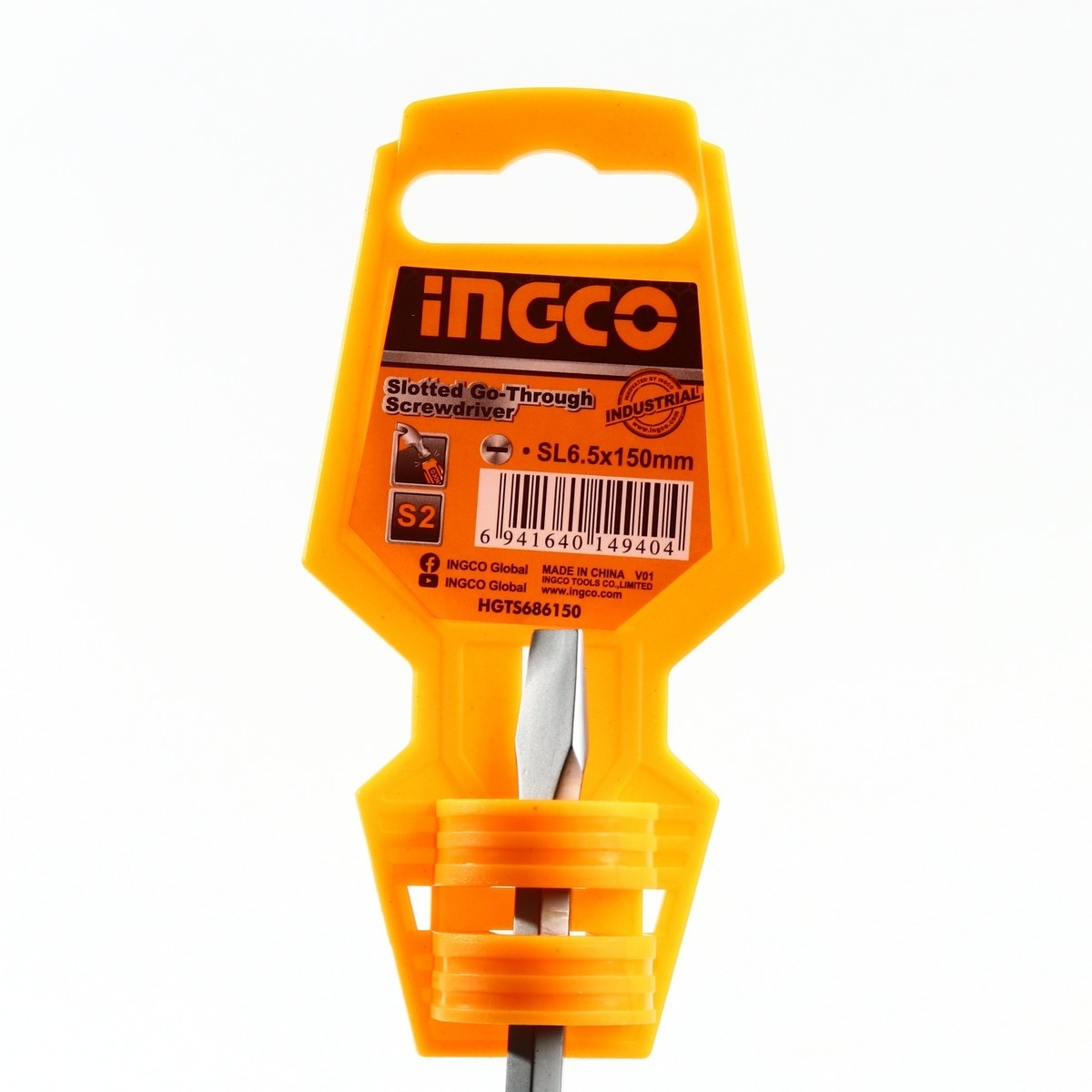 HGTS686150ไขควงปากแบน ตอกได้ 6.5X6X150MM