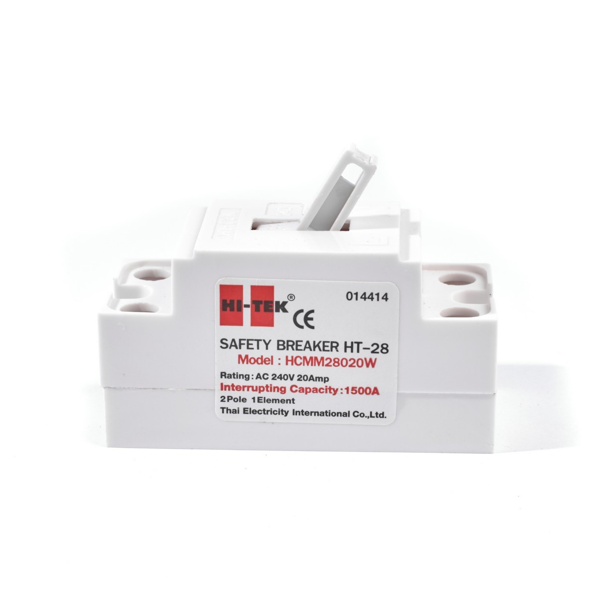 HT-28-20A เบรคเกอร์ 20A 2P1E สีขาว