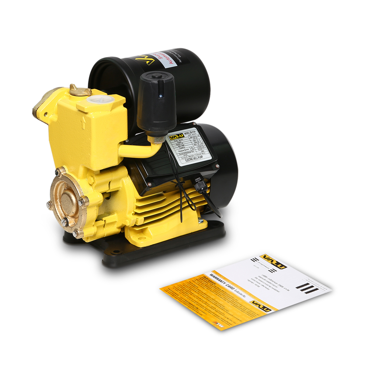 ZB-370A ปั๊มน้ำอัตโนมัติ 0.5HPทองแดง+ฐาน