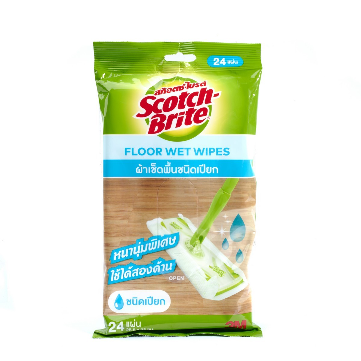 ผ้าเช็ดพื้นชนิดเปียก 24PCS/PAC