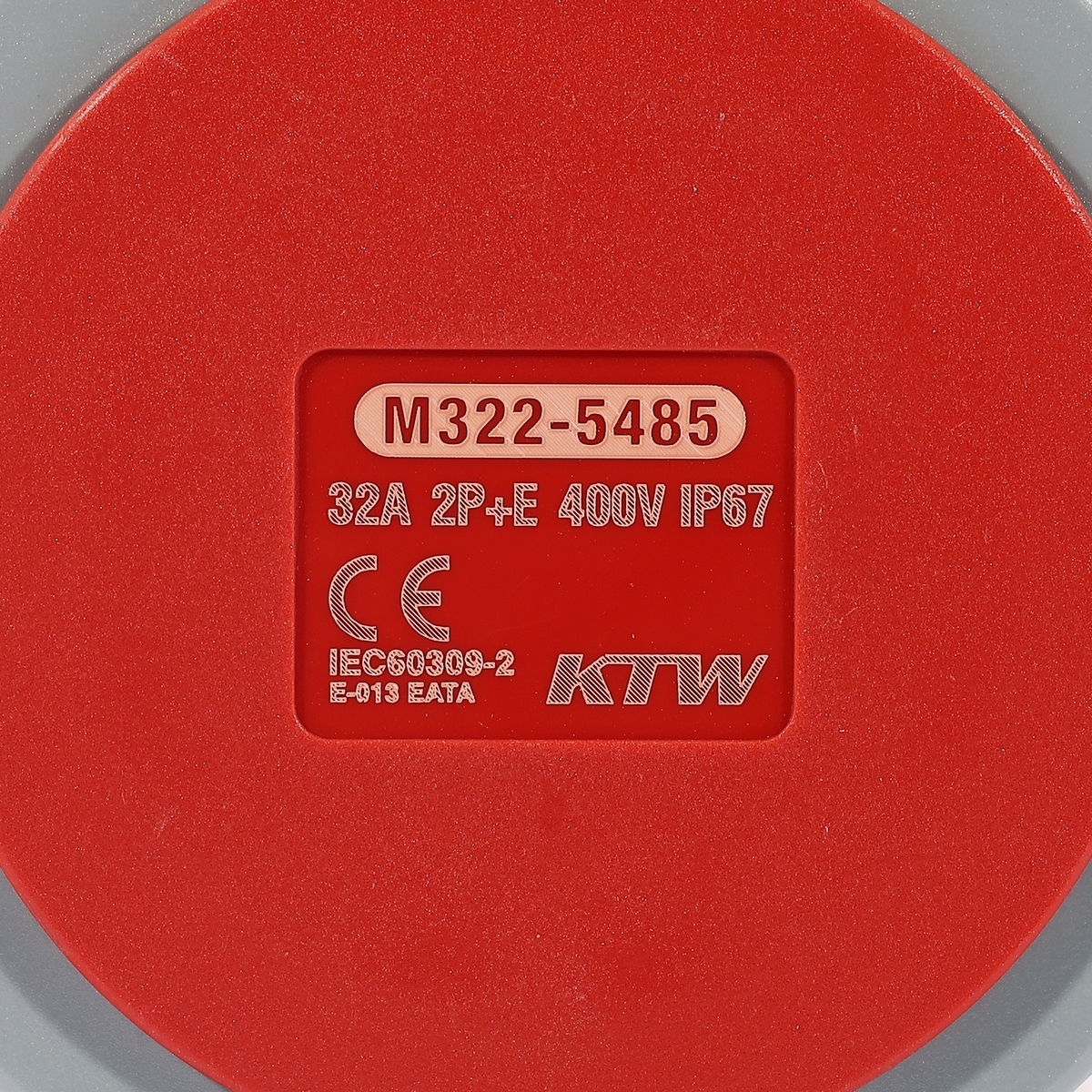 IP67 ปลั๊ก-เมียติดผนัง 2P+E 32A-6H 400V