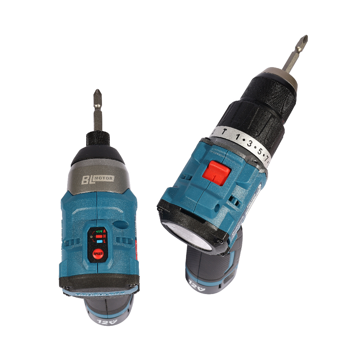 12V ชุดCOMBO ไขควงกระแทก+สว่านกระแทก