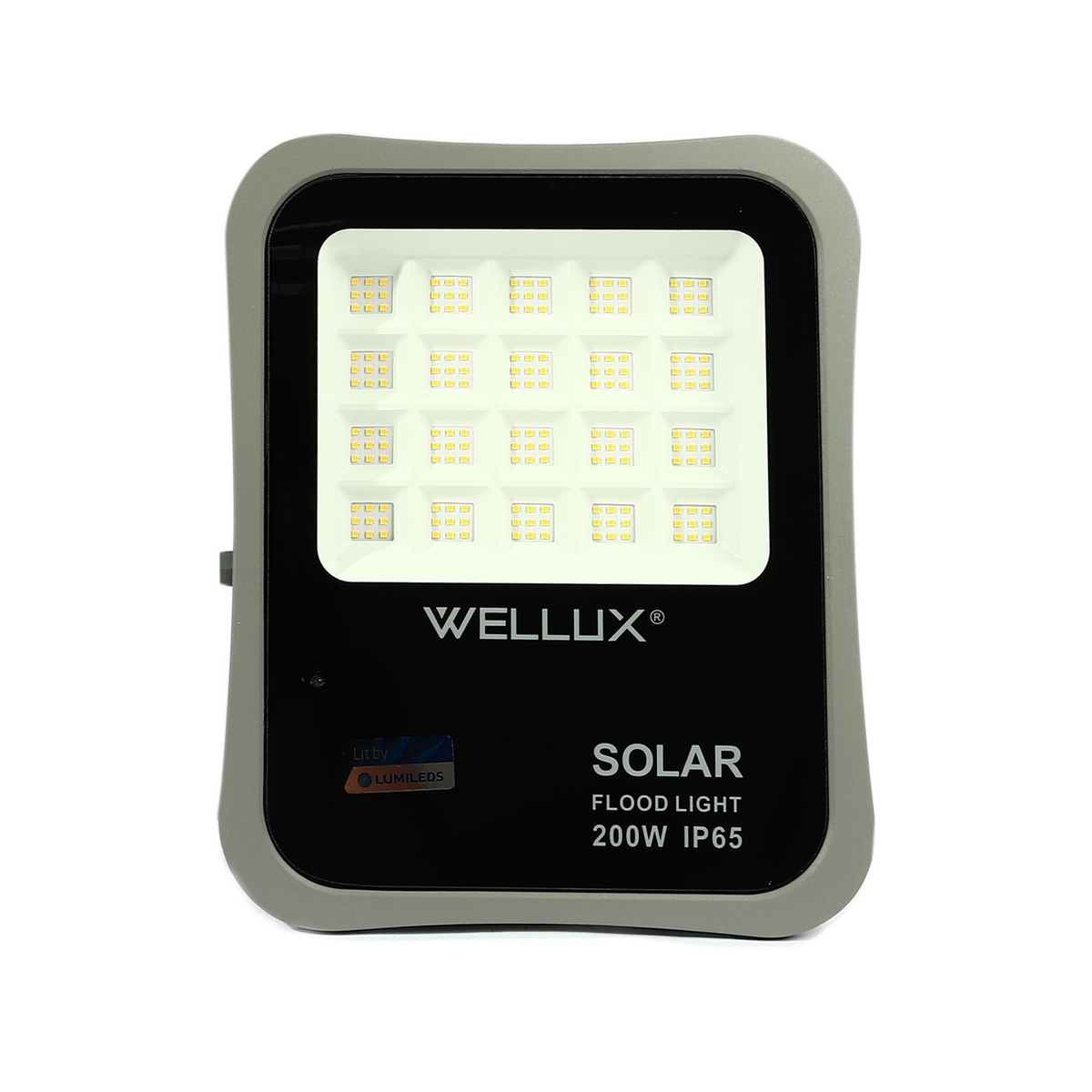 ชุดLEDโซล่าร์ฟลัดไลท์ CALIFORNIA 200W WW