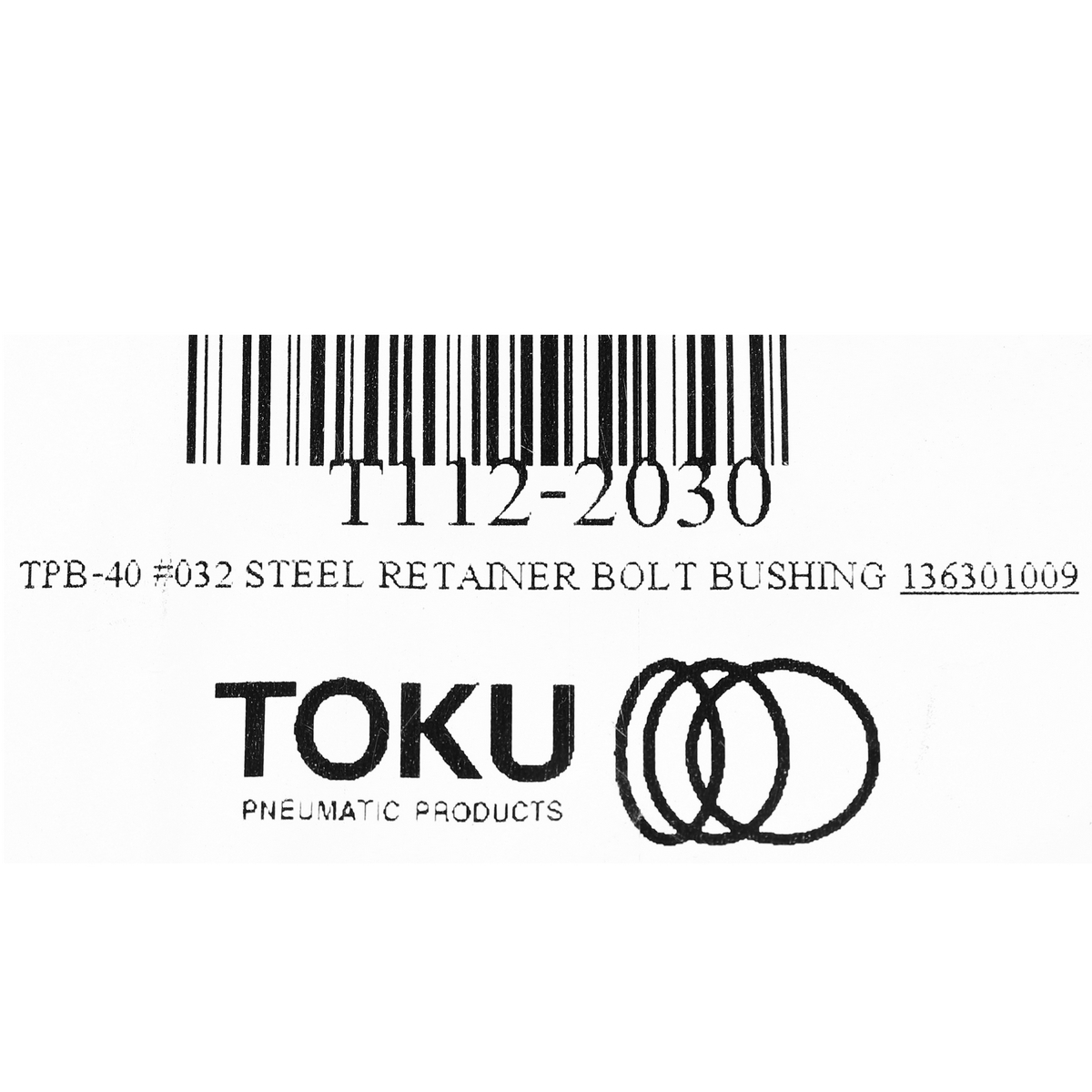 TPB-40 #032 STEEL RETAINER BOLT BUSHING