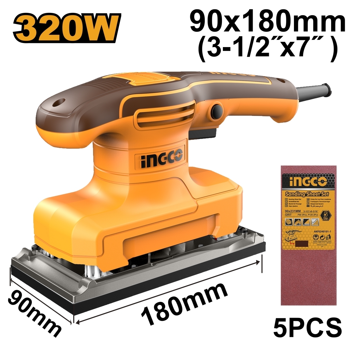 220V เครื่องขัดกระดาษทราย 90X180มม.