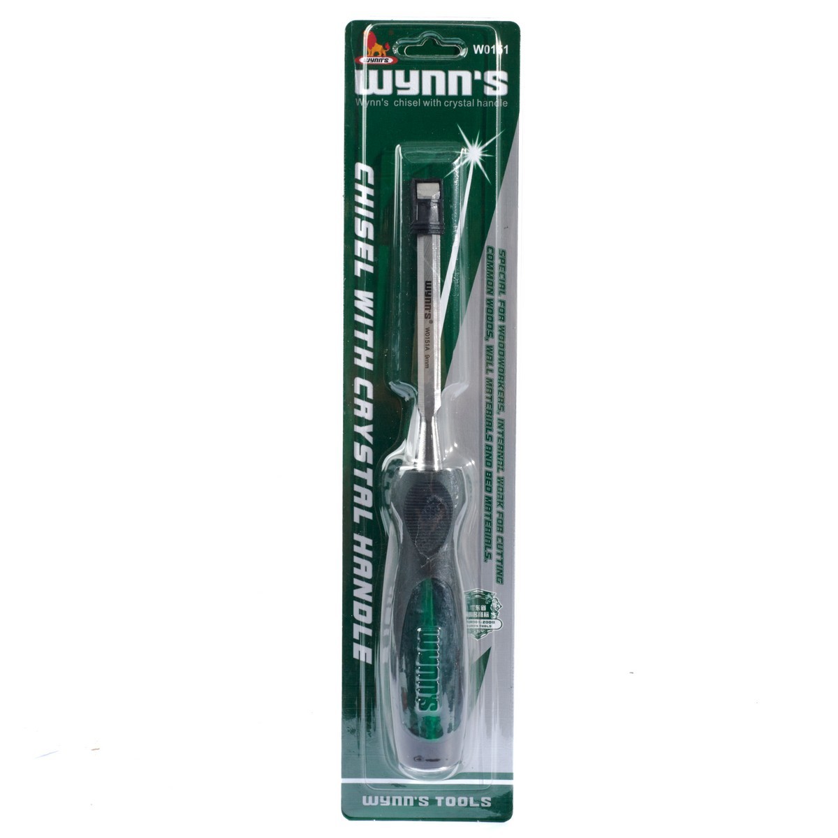 W0151A สิ่วลบเหลี่ยม ด้ามคริสตัล 3/8