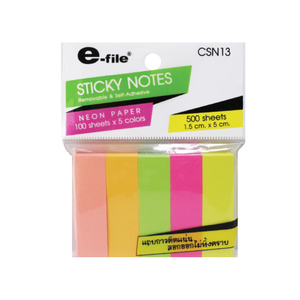 CSN13 กระดาษสติ๊กโน๊ต 5 สี (500 แผ่น)