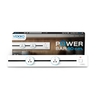 PWB1-6200 ชุดรางไฟ เต้ารับ2ชิ้น 60ซม ขาว