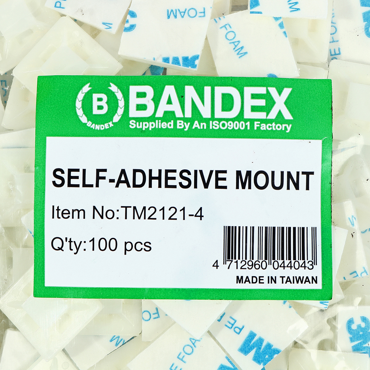 TM-2121-4 แป้นกาวยึดสายไฟ 21X21MM