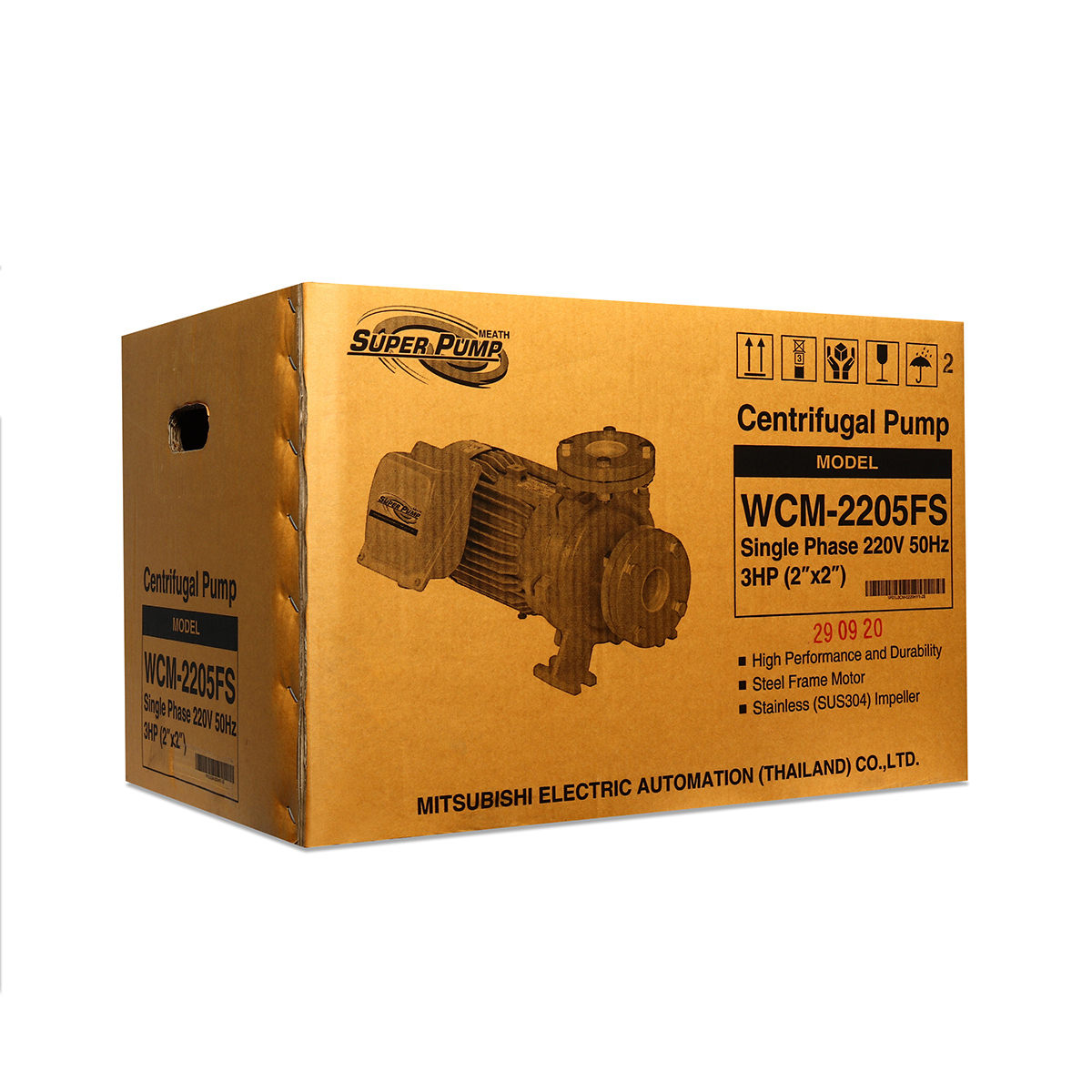 WCM-2205F-S ปั๊มหน้าแปลน 3HP 1เฟส