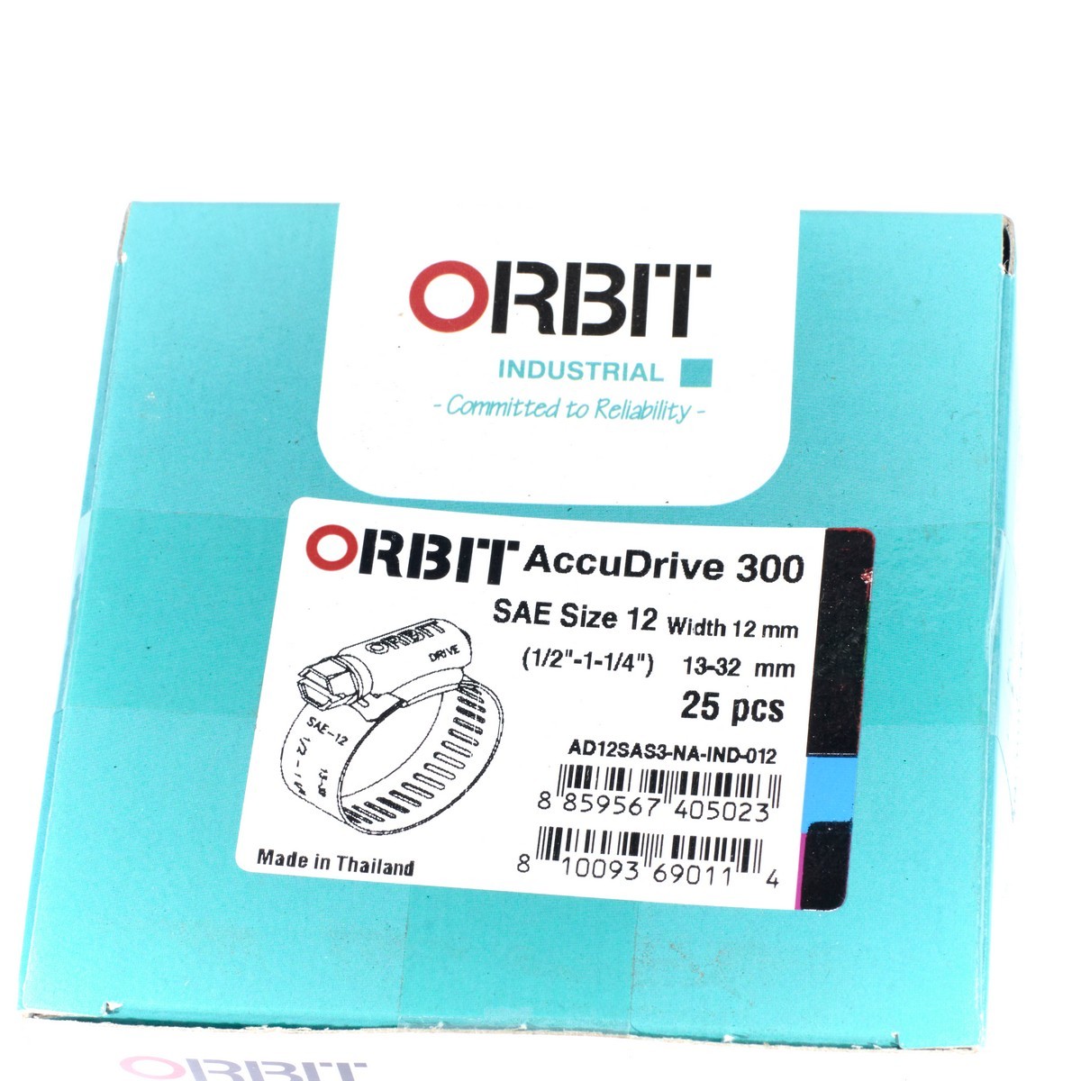 ACCUDRIVE-12เข็มขัดรัดท่อเจาะทะลุ13-32มม