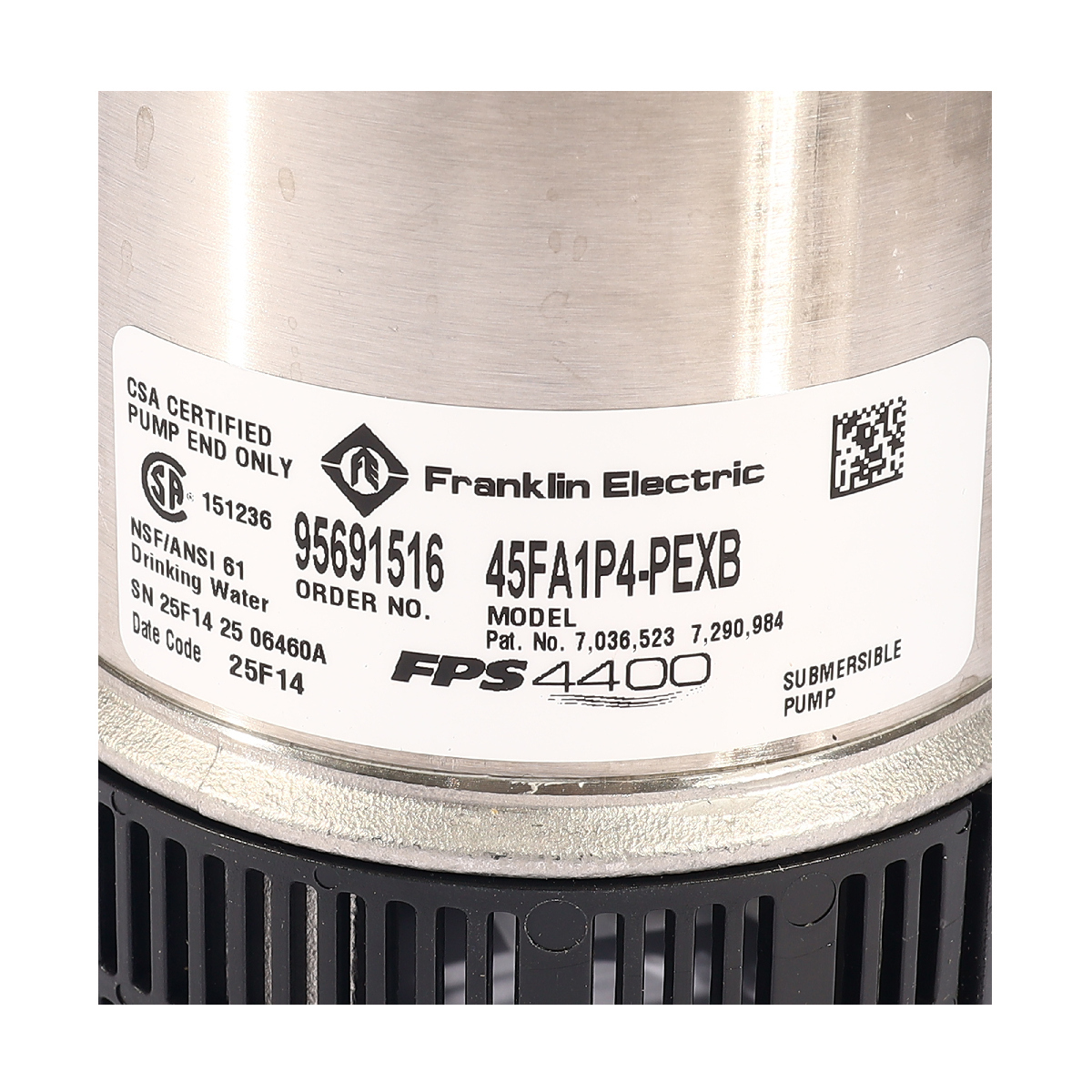 เฉพาะปั๊ม 1 HP TRI15-10 (45FA1P4-PEXB)