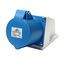 IP44 เพาเวอร์ปลั๊ก-เมียติดผนัง 32A 2P+E