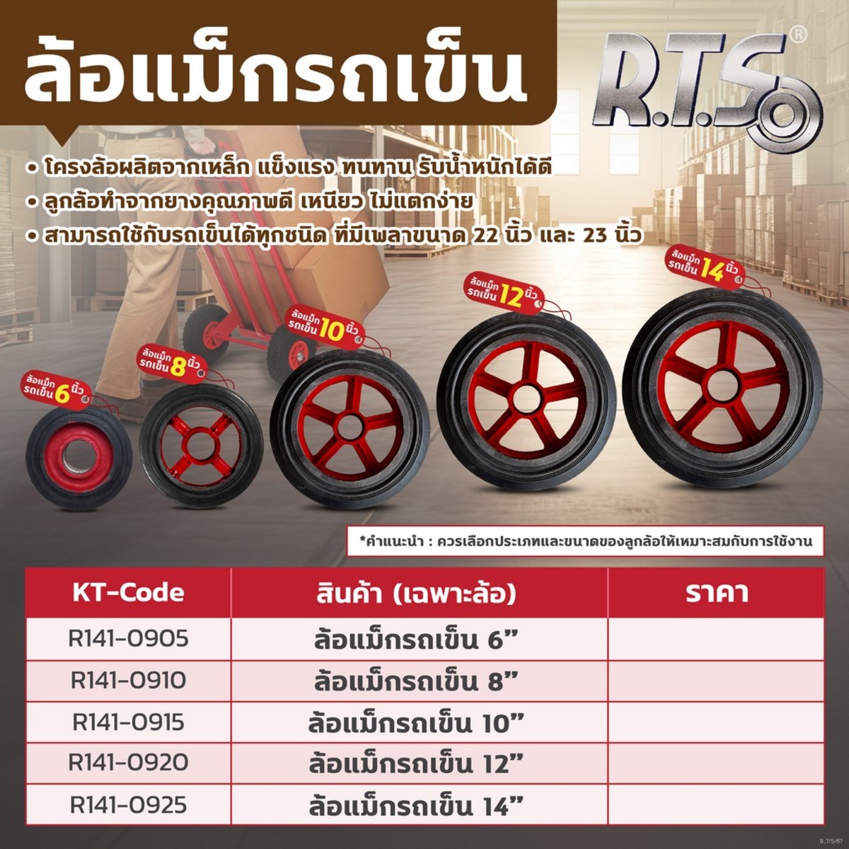 ล้อแม็กรถเข็น 14