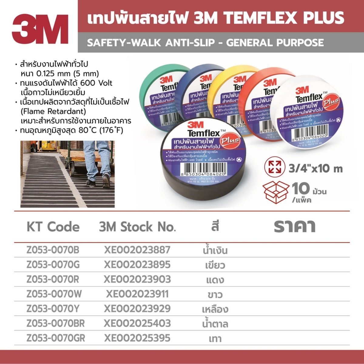 TEMFLEX PLUS TAPE 3/4